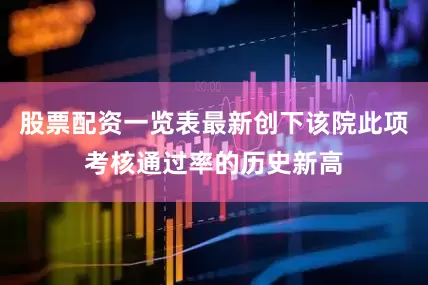 股票配资一览表最新创下该院此项考核通过率的历史新高
